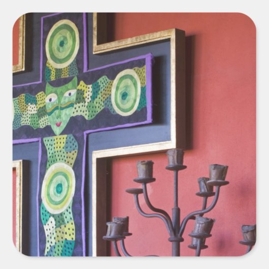 メキシコ、グアナファト州、サンミゲル。カーサデラホテル2 スクエアシール (正面)