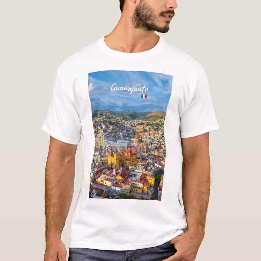 メキシコ グアナフアト - 色とりどりの街並み Tシャツ (正面)