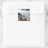 メキシコ、ゲレロ、ジワタネホ。カフェ表 スクエアシール (バッグ)