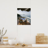 メキシコ、ゲレロ、ジワタネホ。カフェ表 ポスター (キッチン)