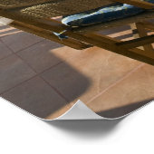 メキシコ、ゲレロ、ジワタネホ。カフェ表 ポスター (角)