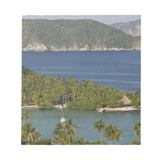 メキシコ、ゲレロ、ジワタネホ。プラヤラスガタス ノートパッド (正面)