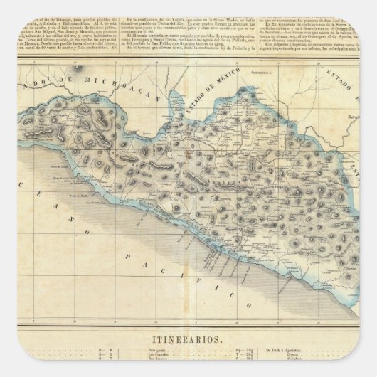 メキシコ，ゲレーロ スクエアシール (正面)