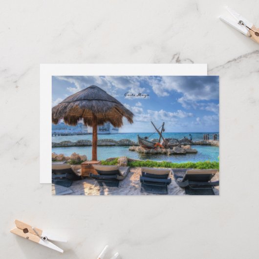 メキシコ，コスタマヤ カード (正面/裏面インサイチュ)