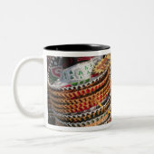 メキシコ、コズメル。コズメル島の土産物 ツートーンマグカップ (左)