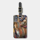 メキシコ、コズメル。コズメル島の土産物 ラゲッジタグ (正面縦)