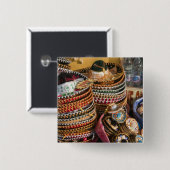 メキシコ、コズメル。コズメル島の土産物 缶バッジ (正面&裏面)