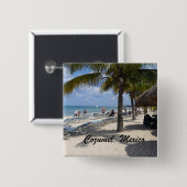 メキシコ，コズメル 缶バッジ (正面&裏面)