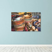 メキシコ、コズメル。Isla de Cozumelのお土産 キャンバスプリント (インサイチュ (ウッドフロア))