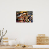 メキシコ、コズメル。Isla de Cozumelのお土産 ポスター (キッチン)