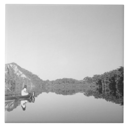 メキシコ、コナンプ公園のレンジャーは息子とパトロールする タイル (正面)