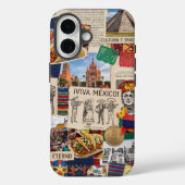 メキシコ コラージュ スクラップブック Viva Mexico Case-Mate iPhoneケース (裏面)