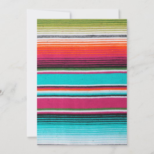 メキシコ·サクタスの誕生日パーティー 招待状 (裏面)