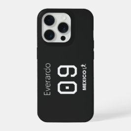 メキシコ サッカー ゴール ブラック ユニフォーム iPhone 15 PROケース