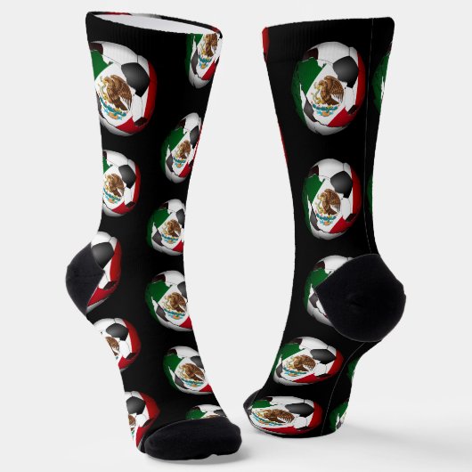 メキシコ サッカー ボール スポーツ ソックス (傾斜あり)