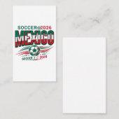 メキシコ サッカー 2026 サッカー 太字 国 タイポグラフィ 名刺 (正面/裏面)