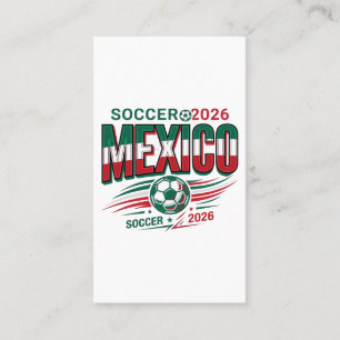 メキシコ サッカー 2026 サッカー 太字 国 タイポグラフィ 名刺
