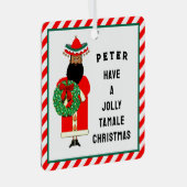 メキシコ·サパーソナライズされたンタ メタルオーナメント (正面右)