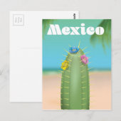 メキシコ サボテン 旅行ポスター ポストカード (正面/裏面)