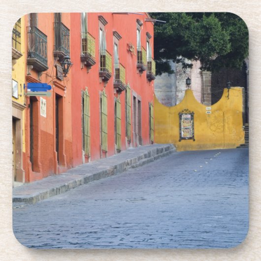 メキシコ、サンミゲルデアジェンデ、住宅沿い コースター (正面)