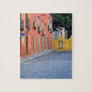 メキシコ、サンミゲルデアジェンデ、住宅街 ジグソーパズル