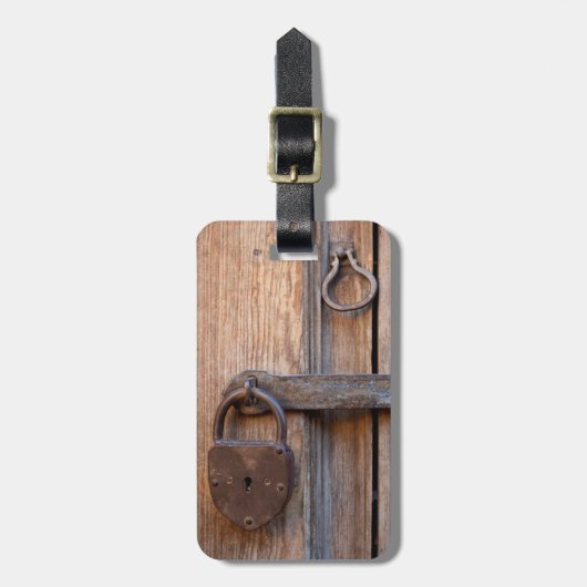 メキシコ、サンミゲル·デ·アレンデ。ドアの詳細 ラゲッジタグ (正面縦)