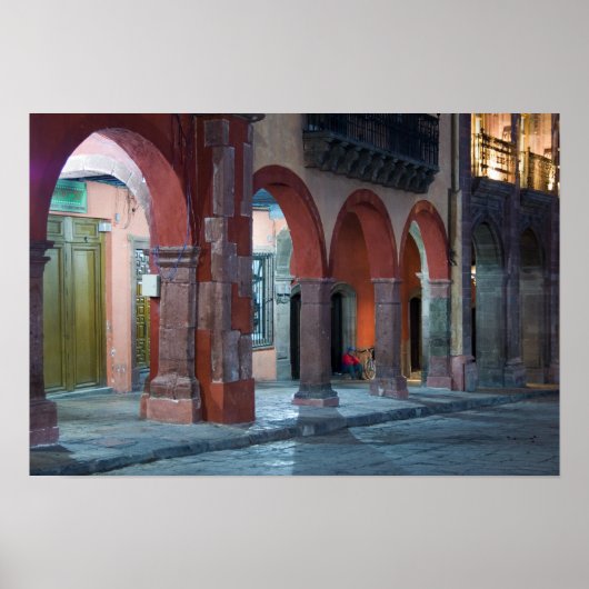 メキシコ、サン・ミゲル・デ・アレンデ、ジャルダン ポスター (正面)