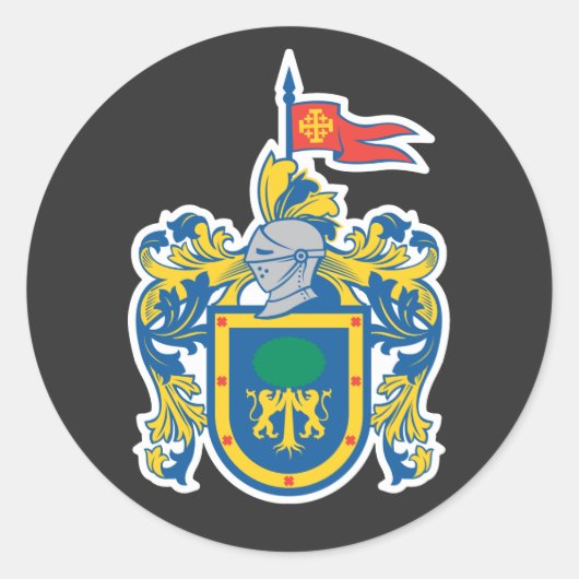 メキシコ、ジャリスコの紋章 ラウンドシール (正面)