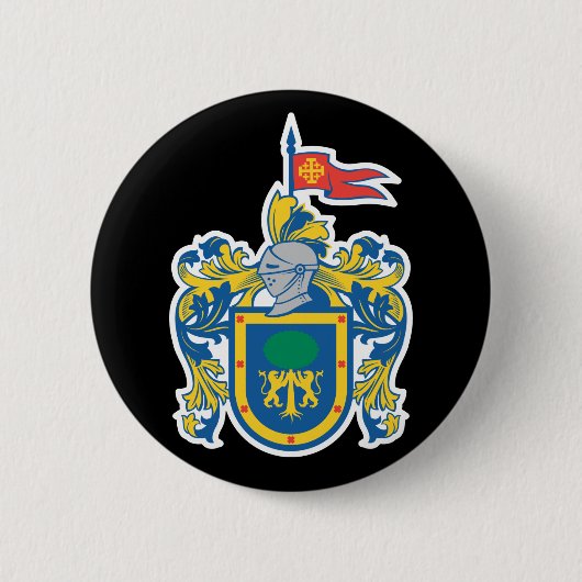 メキシコ、ジャリスコの紋章 缶バッジ (正面)