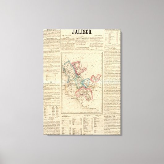 メキシコ，ジャリスコ キャンバスプリント (正面)