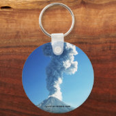 メキシコ、ジャリスコ、コリマ火山 キーホルダー (正面)