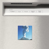 メキシコ、ジャリスコ、コリマ火山 マグネット (インサイチュ (食洗機))