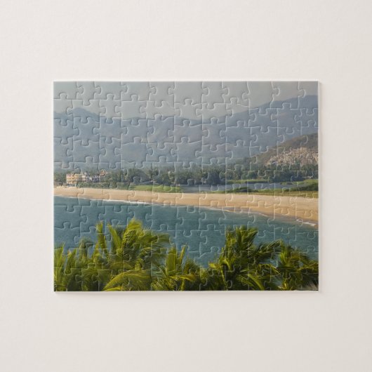 メキシコ、ジャリスコ、バラ·デ·ナビダッド。タウンビーチ ジグソーパズル (横)