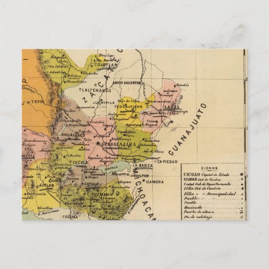 メキシコ，ジャリスコ ポストカード (正面)