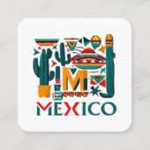 メキシコ スクエア名刺 (正面)