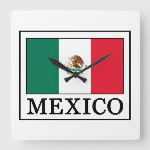 メキシコ スクエア壁時計