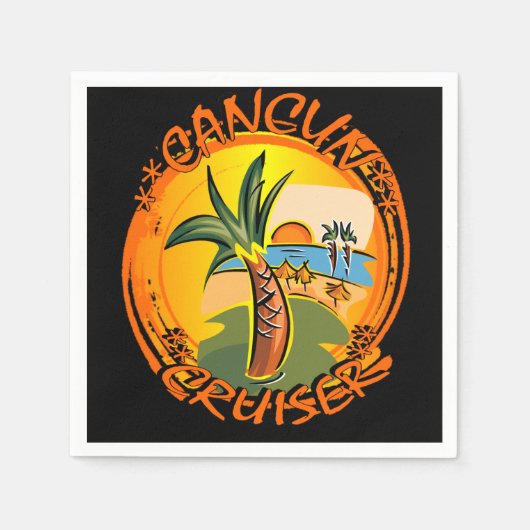 メキシコ スタンダードカクテルナプキン (正面)