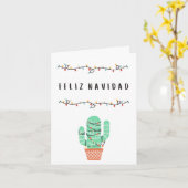 メキシコ スペイン語のクリスマス カード (黄色い花)