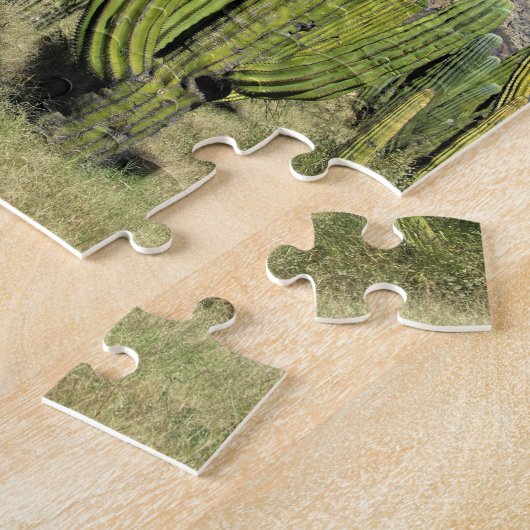 メキシコ、ソノラ、サンカルロス。サグアロ&オルガンパイプ ジグソーパズル (側面)