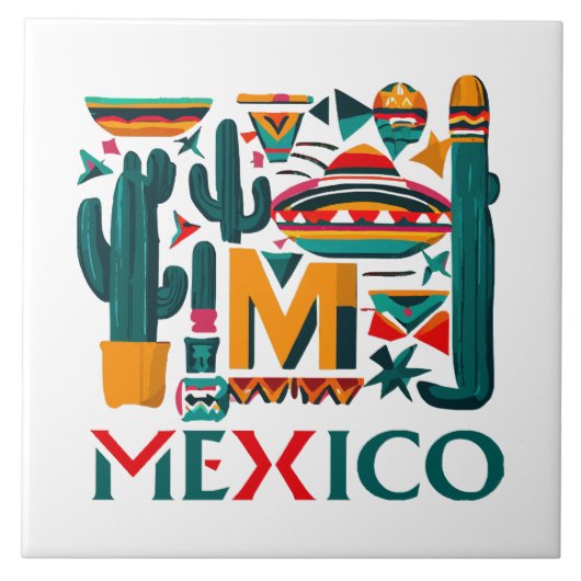 メキシコ タイル (正面)