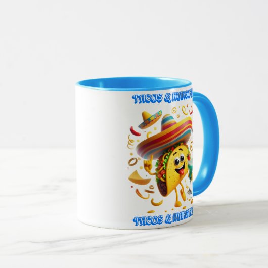 メキシコ・タコスとマルガリータの味 マグカップ (正面右)