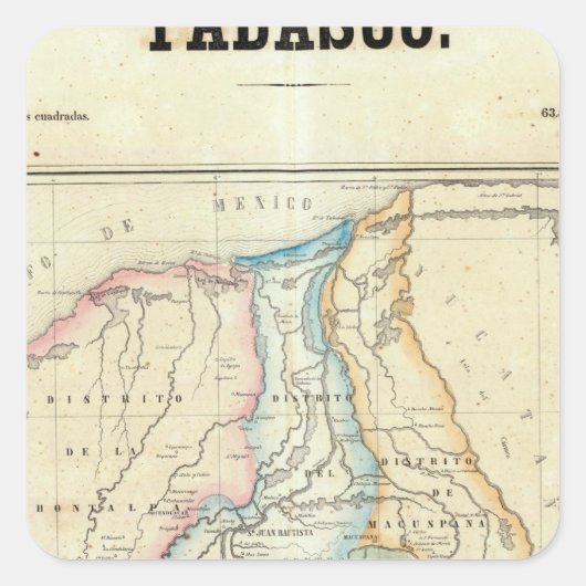 メキシコ，タバスコ スクエアシール (正面)