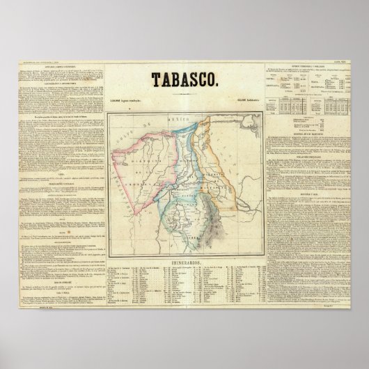 メキシコ，タバスコ ポスター (正面)