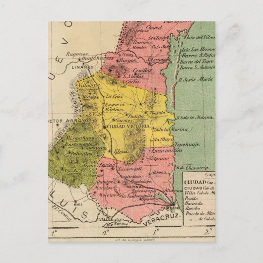 メキシコ，タマウリパス ポストカード (正面)