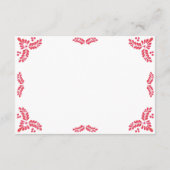 メキシコ タラベラ オレンジ フラワー ミニマリスト ウェディング エンクロージャーカード (裏面)