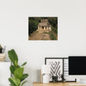 メキシコ、チアパス州、パレンケ、神殿 ポスター (ホームオフィス)