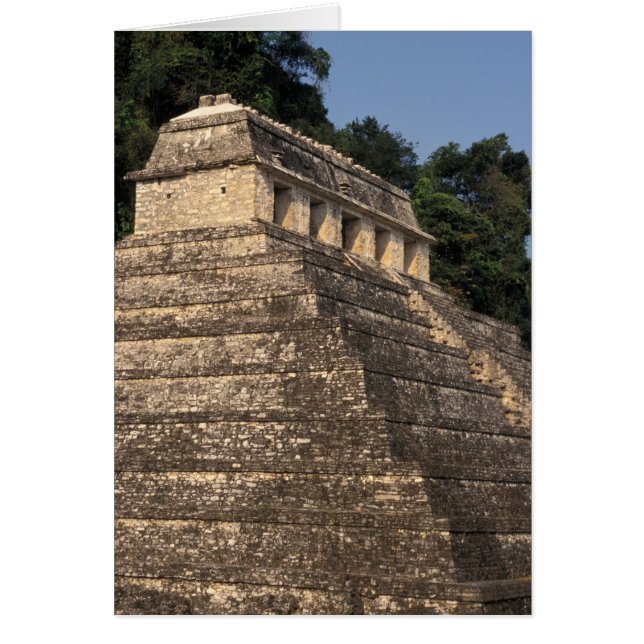 メキシコ、チアパス州、パレンケ。第2神殿 (正面)