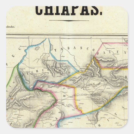 メキシコ，チアパス スクエアシール (正面)