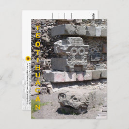 メキシコ，テオティハカーン，トラロック – 葉書 ポストカード