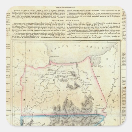 メキシコ，テフアンテペック スクエアシール (正面)